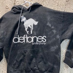 Deftones white pony hoodie large
